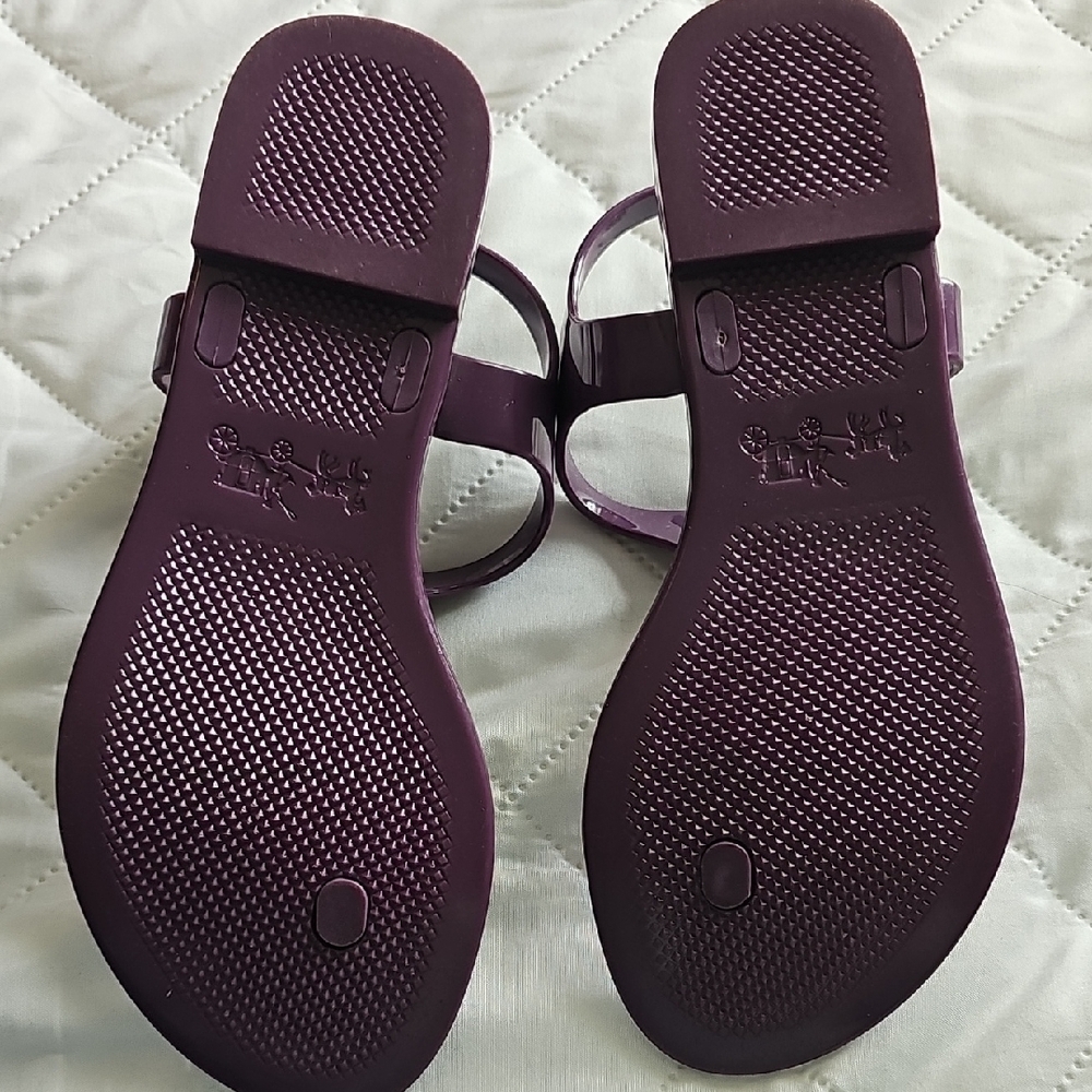 NWOT COACH Stylish Purple Women's Sandals Size 5B - Picture 4 of 4